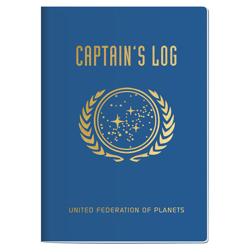 Captains Log Large Notebook - Star Trek