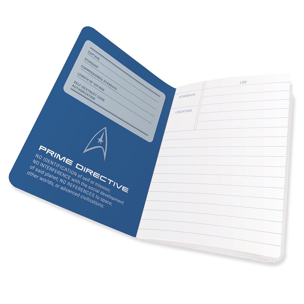 Captains Log Large Notebook - Star Trek