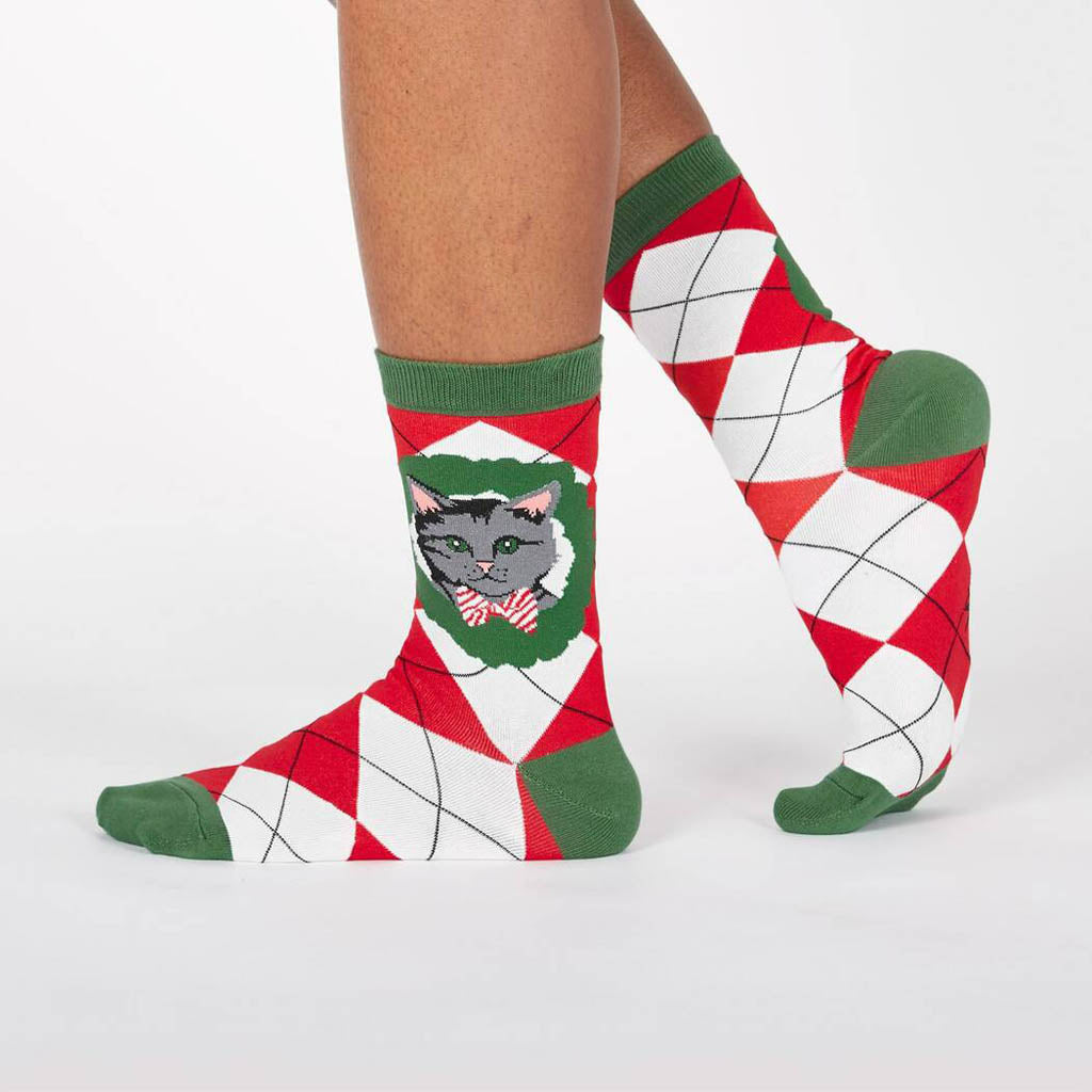 Deck the Paws - Women's Crew Socks