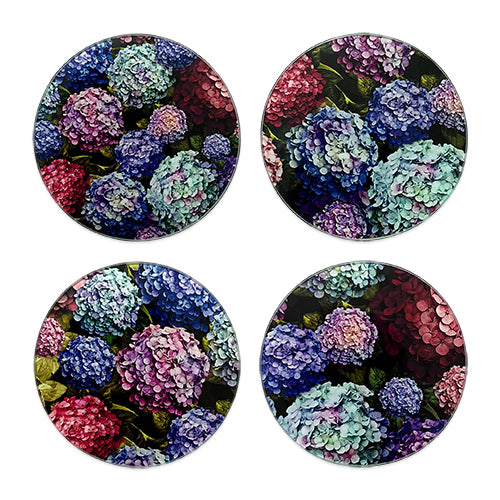 Coasters - Hydrangea Bouquet - Set of 4