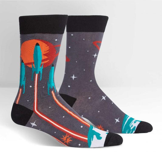 Launch from Earth - Men's Crew Socks