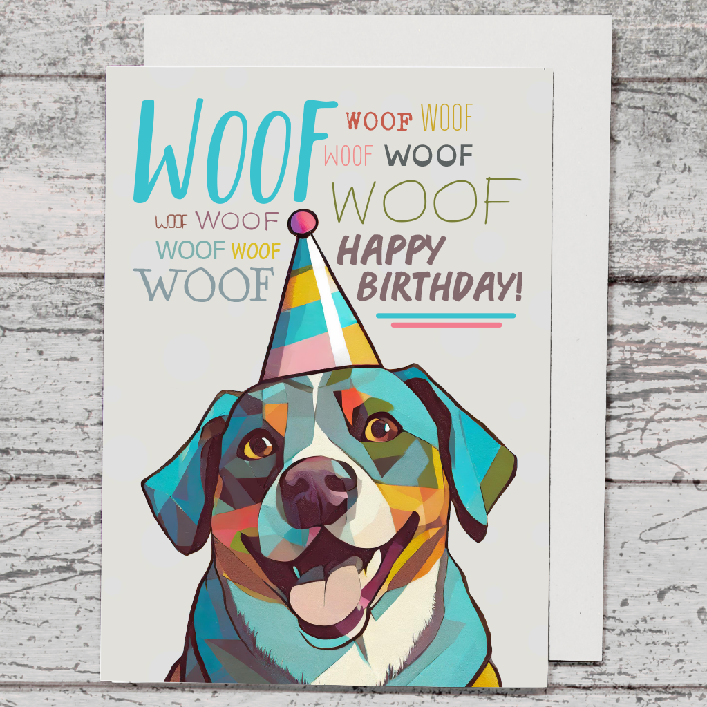 Card - Woof Birthday