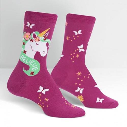 Believe In Magic - Women's Crew Socks - The Red Dog Gift Shop NZ