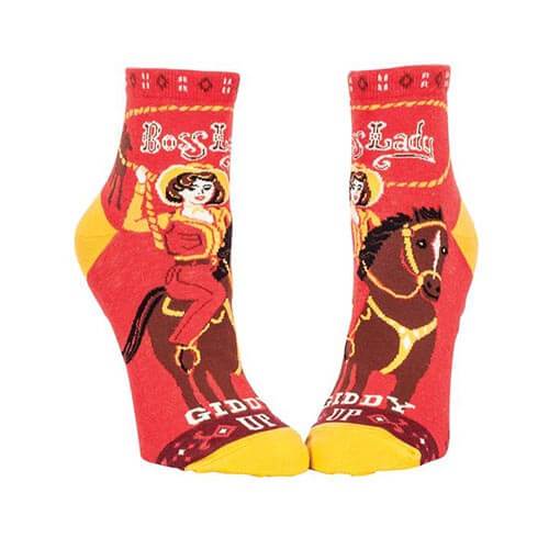 Boss Lady - Women's Ankle Socks - The Red Dog Gift Shop NZ