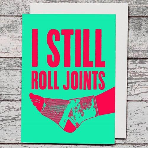 Card - Roll Joints - The Red Dog Gift Shop NZ