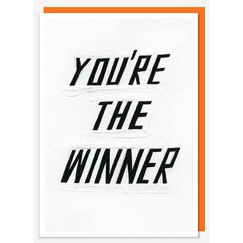 Card - You're The Winner - The Red Dog Gift Shop NZ