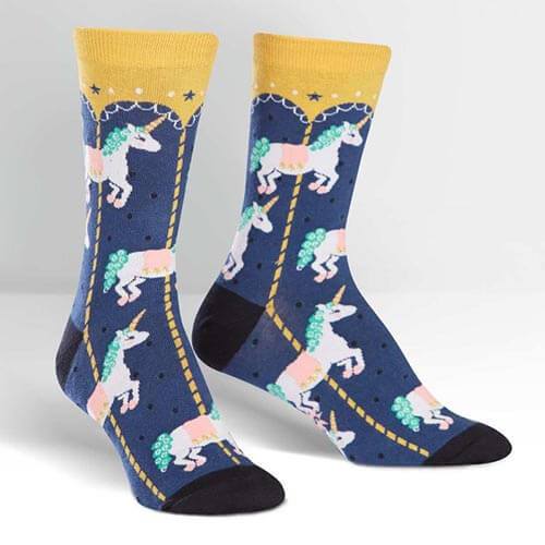 Carousel - Women's Crew Socks - The Red Dog Gift Shop NZ