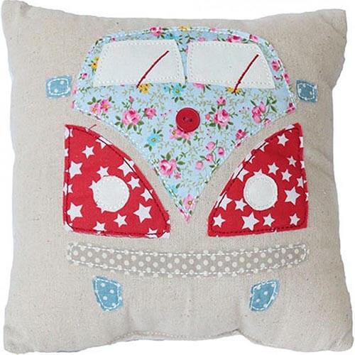 Cushion - Mini Floral Red Combi - The Red Dog Gift Shop NZ