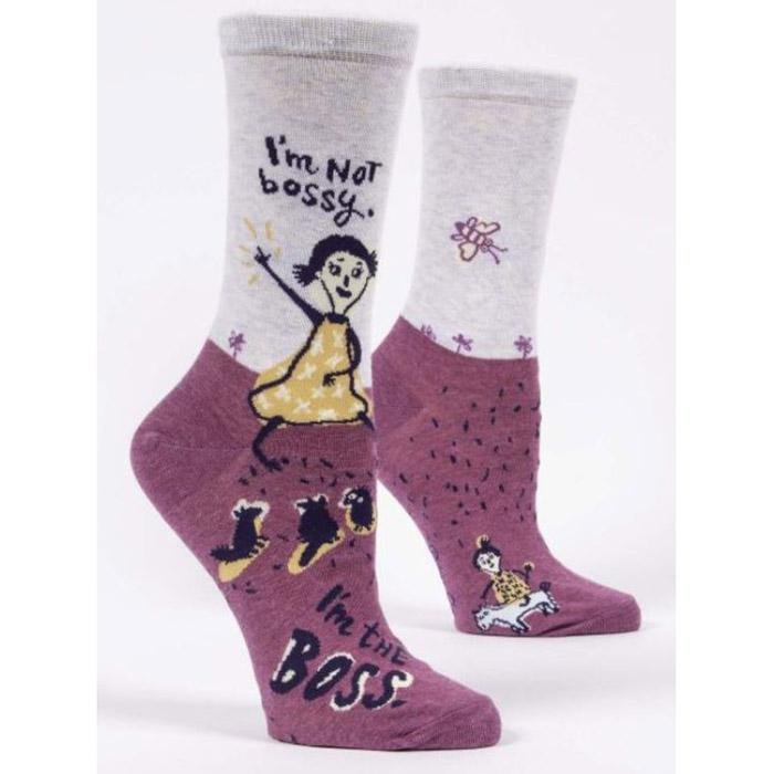 I'm Not Bossy - Women's Crew Socks - The Red Dog Gift Shop NZ