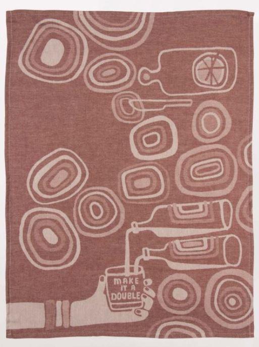 Make it a Double - Dish Towel - The Red Dog Gift Shop NZ