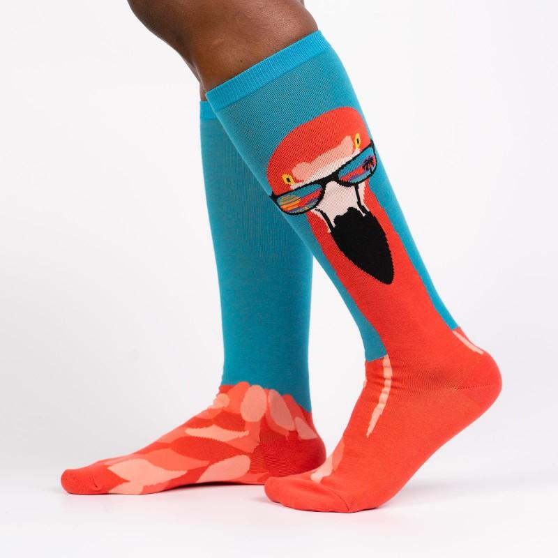 Ready to Flamingle - Knee Length Socks - The Red Dog Gift Shop