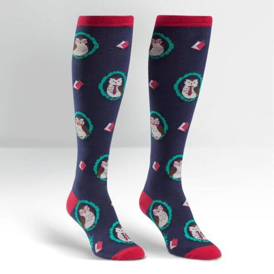 Wise Owl - Women's Knee Length Socks - The Red Dog Gift Shop NZ